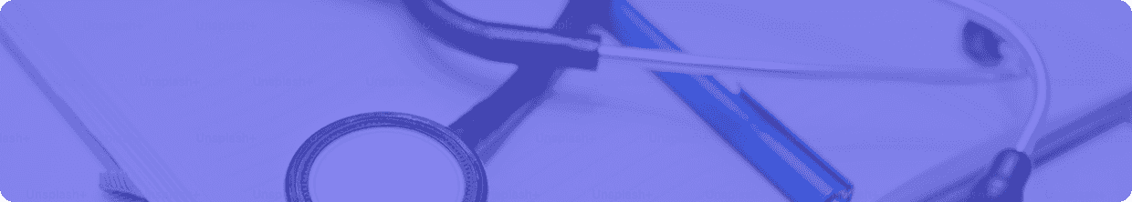 Estetoscopio como fondo de banner